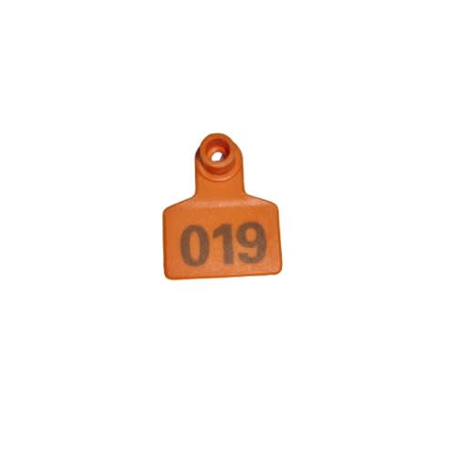 Animal Ear Tag - 4x5cm - 100 Pieces  - Orange