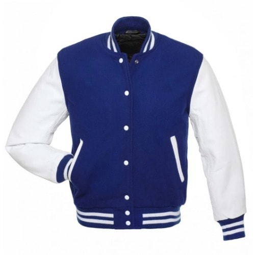 Correctshapers Varsity Jacket - White & Blue