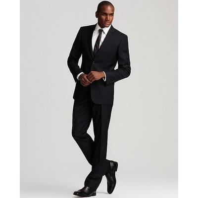 Slim-Fit Smart Suit - Black One Button