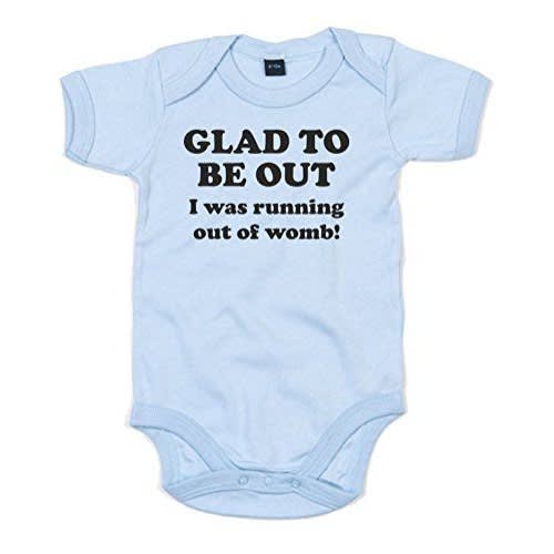 Glad To Be Out Baby Onesie, Bodysuit, Unisex