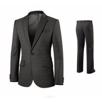 Men's Fitted Classy Suit - Grey