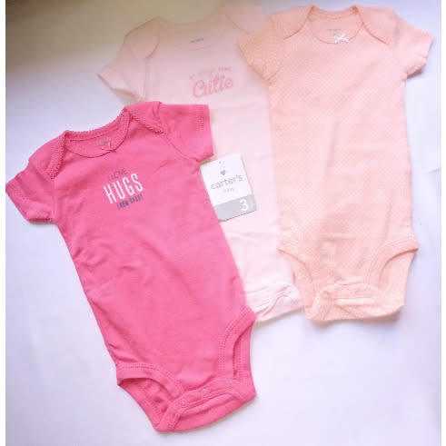 Baby Girl Bodysuits 0-3m - 3 Pieces