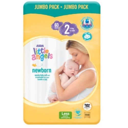 Little Angels Diapers - Size 2 - 60 Count