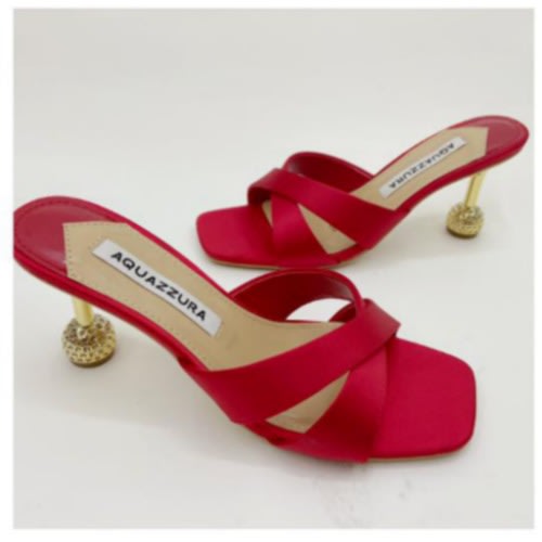 Ball Tip Sole Ladies Mule-red