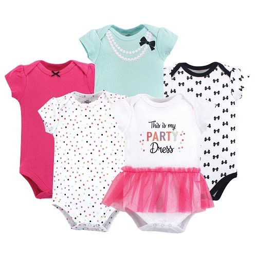 Baby Girls Bodysuits - 5 Pack