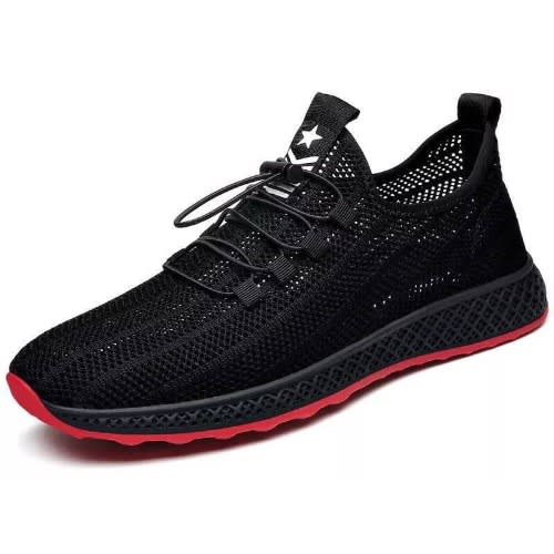Men's Sneakers - Black And Red