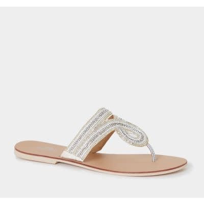 Ladies Slippers -  Silver