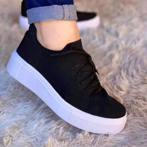 Casual Unisex Sneakers - Black