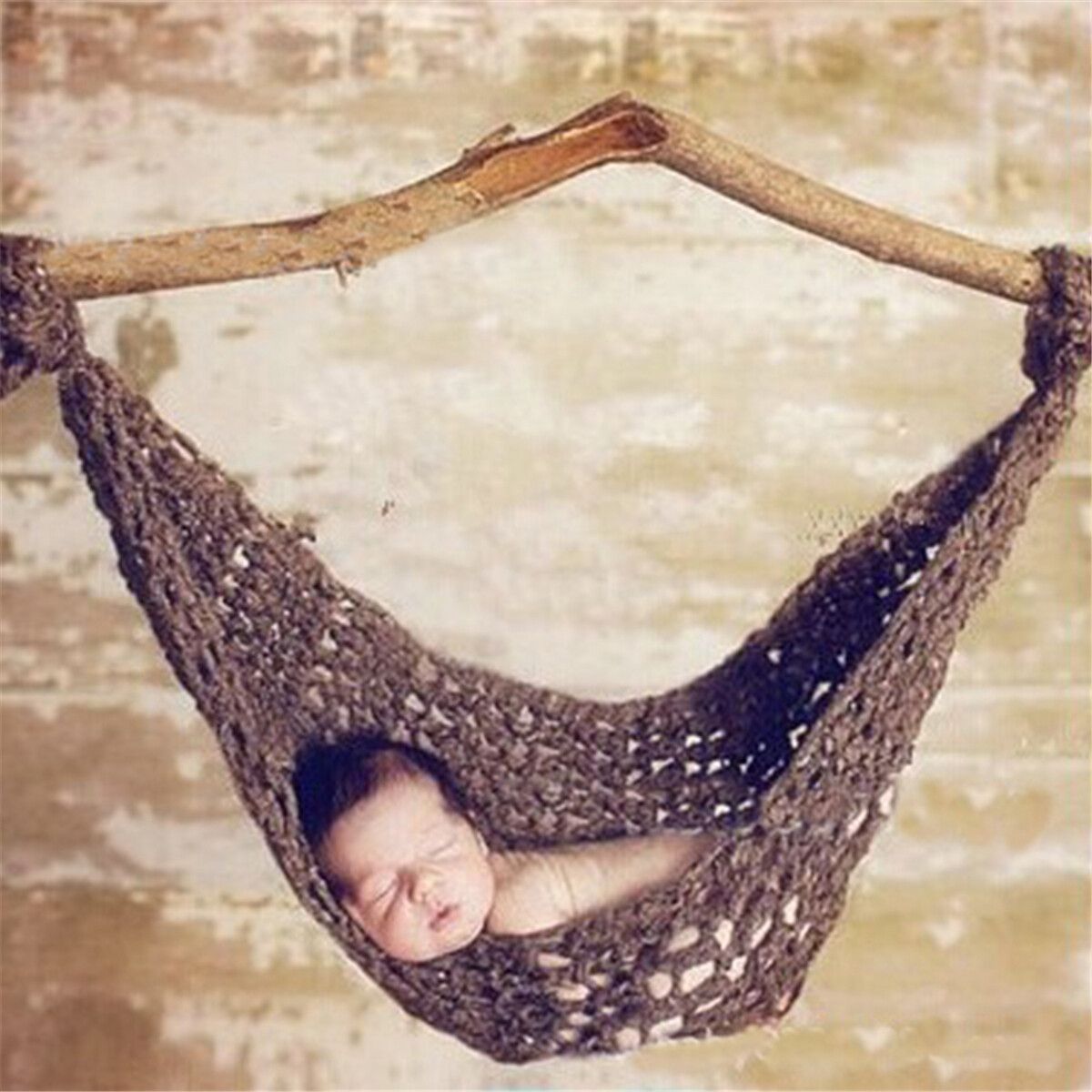 Baby Hammock Photography Props Boys Girls Newborn Infant Costume Photo Props Coffee {average Size}