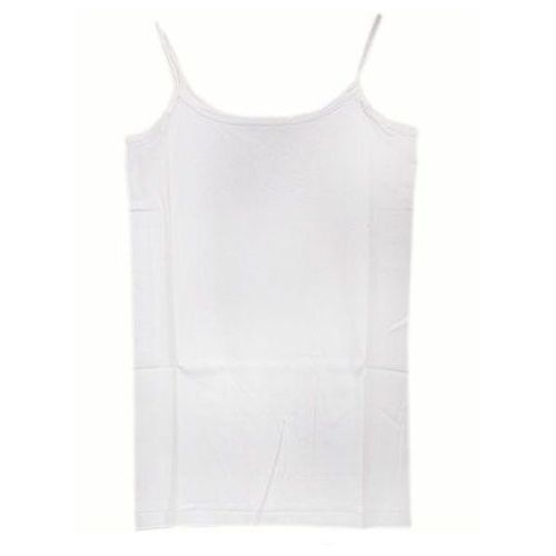 Ladies Tiny Hand Singlet Round Neck (Camisole) - Single 1 White