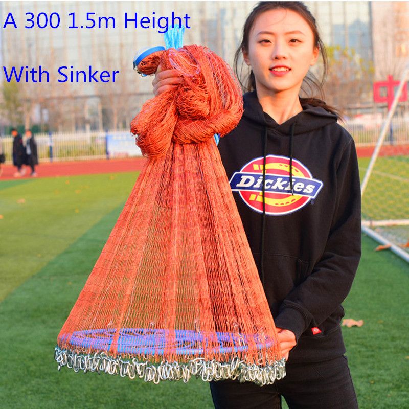 High-quality Hand Throw Cast Net Nylon Monofilament Fishing Nets Magic N Casting Network Easy Throw Cast Net