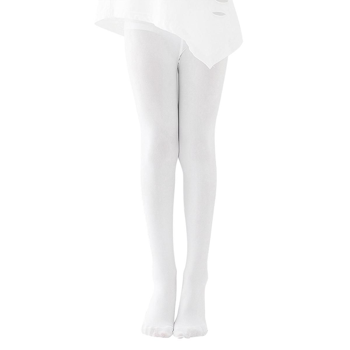 90D Girls Dance SocksProfessional Dance White-L