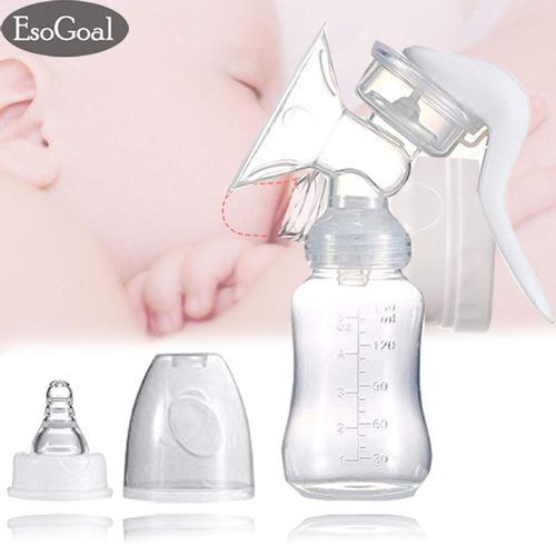 EsoGoal Breast Pump Single Manual Food-grade Silicone