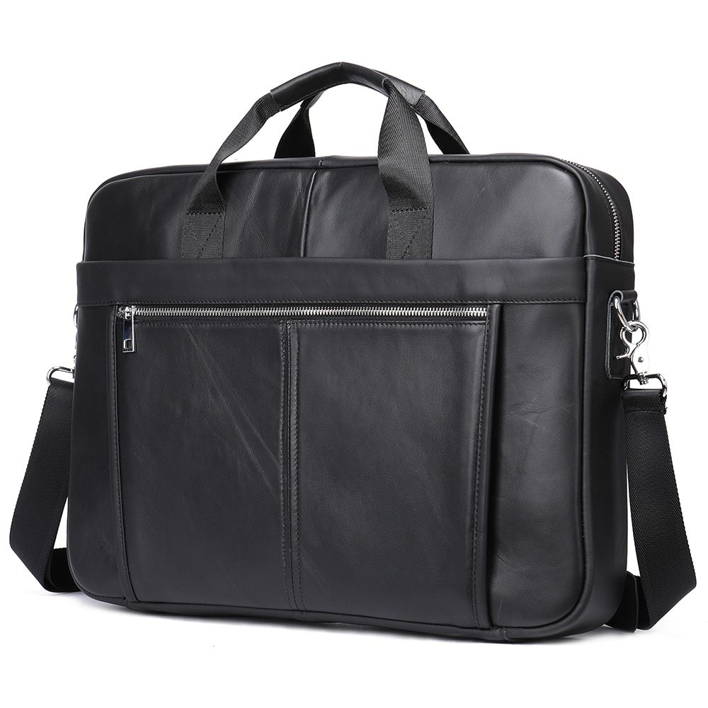 17inch Laptop Bag Men Leather Bags 100% Men's Briefcases Genuine Leather Messenger Bags