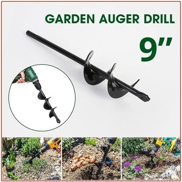 Digging Hole For Garden Planting Farm Agricultural Digging Holes Tools Auger Drill 9in Drill Head