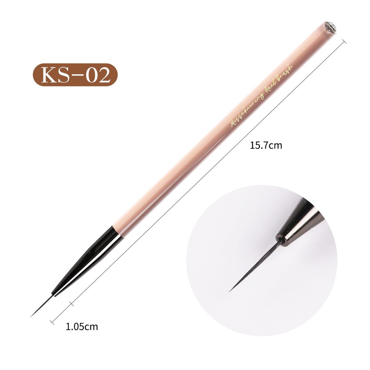 Nail Brush Nylon Bristles Art Liner Professional Nail