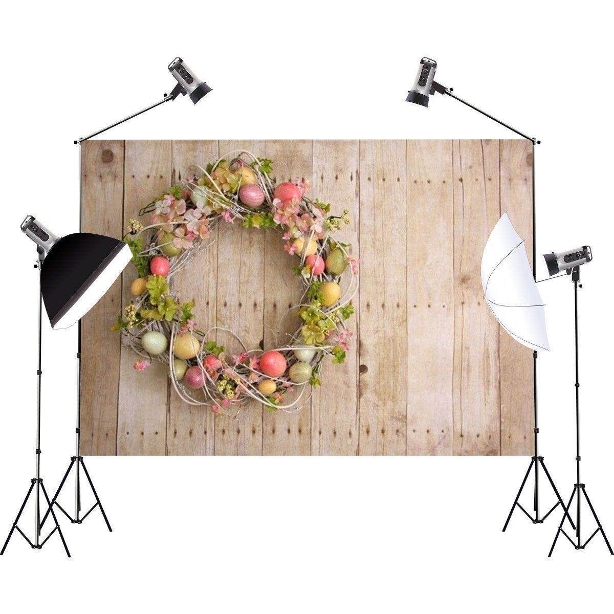 Easter Egg Wood Board 7x5ft Photography Backgrounds Vinyl Photo Backdrops Props # 90*150cm Army Green