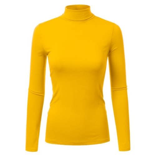 Turtle Neck Long Sleeve - Yellow