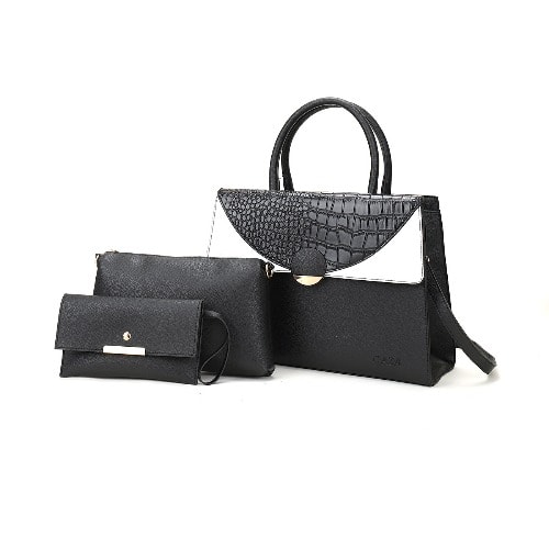 Leather Bag For Ladies -Black