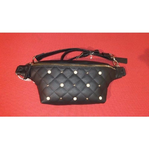 Wiz Studded Waist Leather Purse