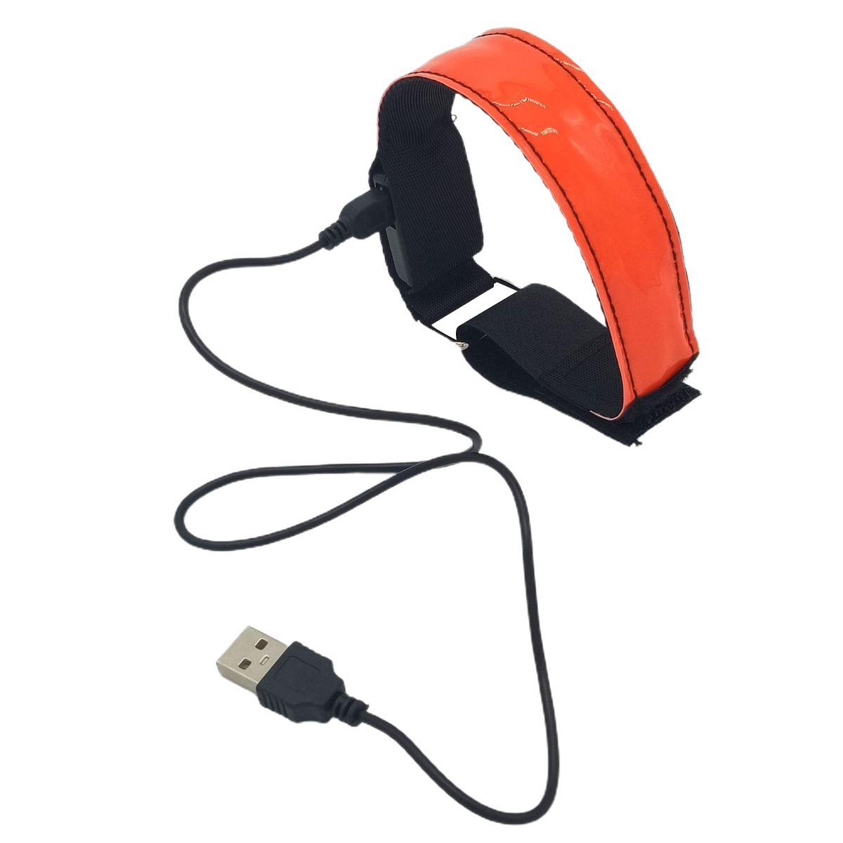 Luminous Armband Wear Resistant 3 Flashing Modes-Orange