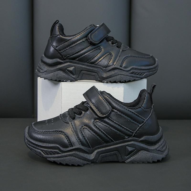 Children'S Sneakers Leather Sneakers Black