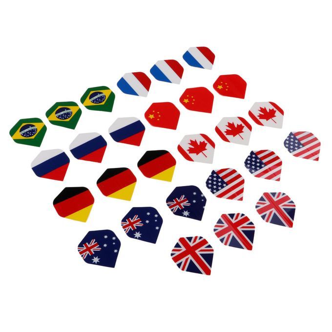 Standard Dart Flights Professional Durable Darts Tails Wings 27  Flags