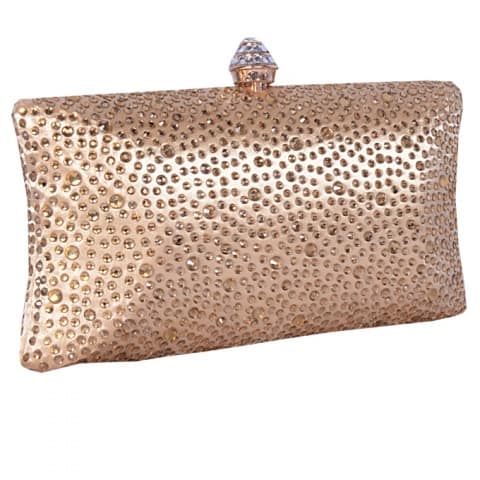 Gold Crystal Clutch
