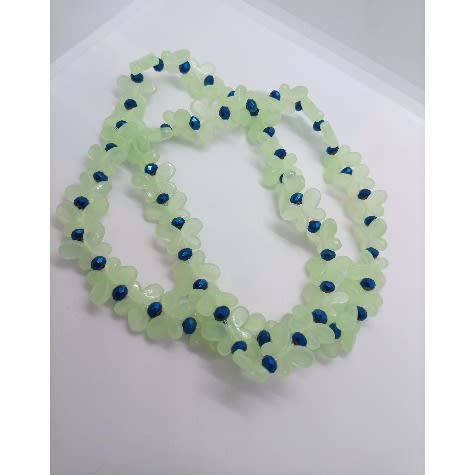 Glow In The Dark Elastic Butterfly Waist Beads - Blue Touch