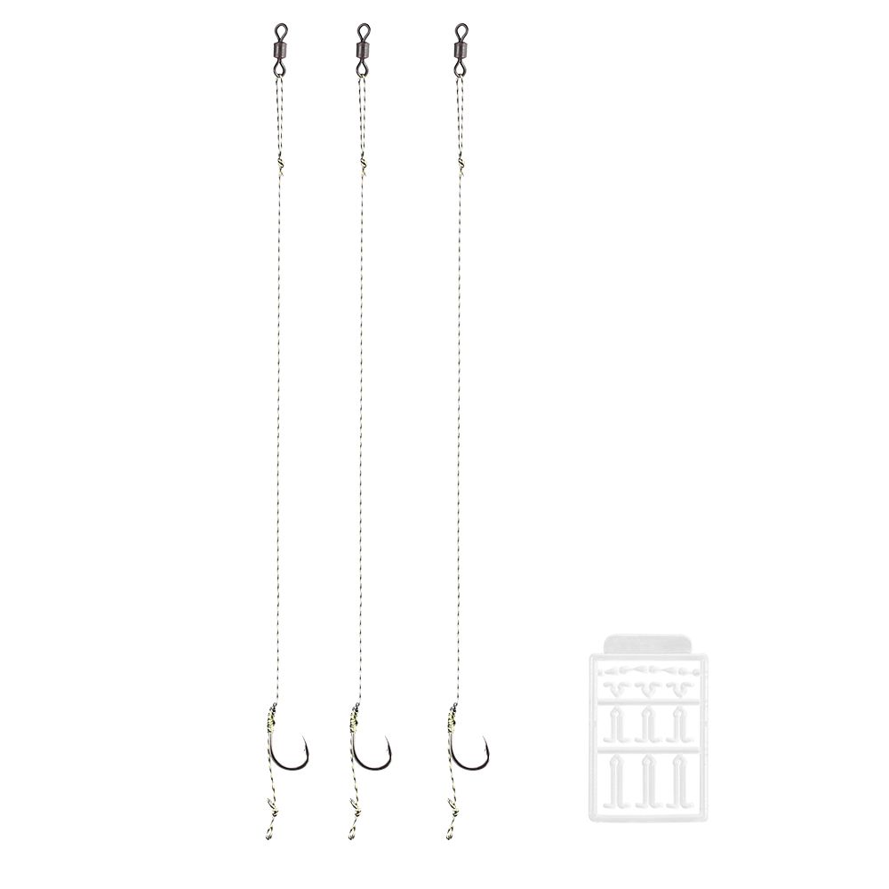 2# / 4# / 6# / 8# Fishing Hair Rig Set Braided Fishing Line