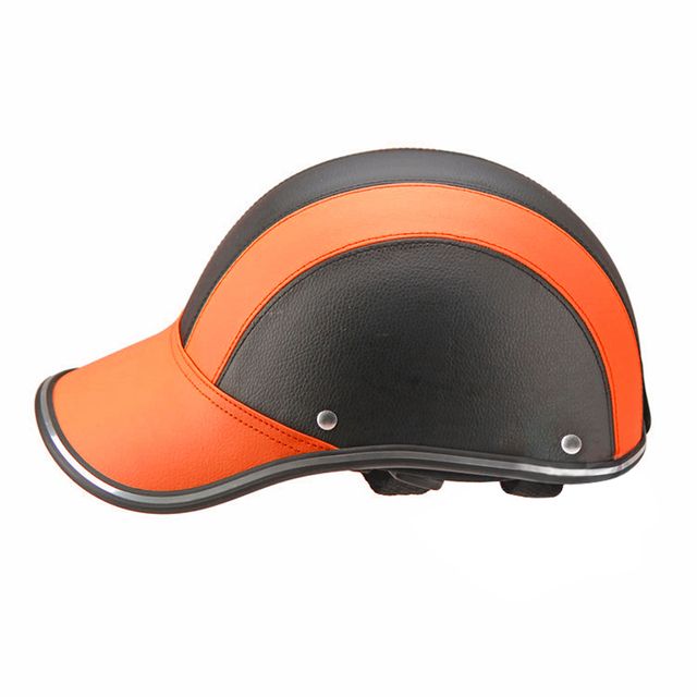 Bicycle Motorcycle Helmet Baseball Cap Cycling MTB Skate Helmet Mountain Bike Helmet For Men Women(#Orange)