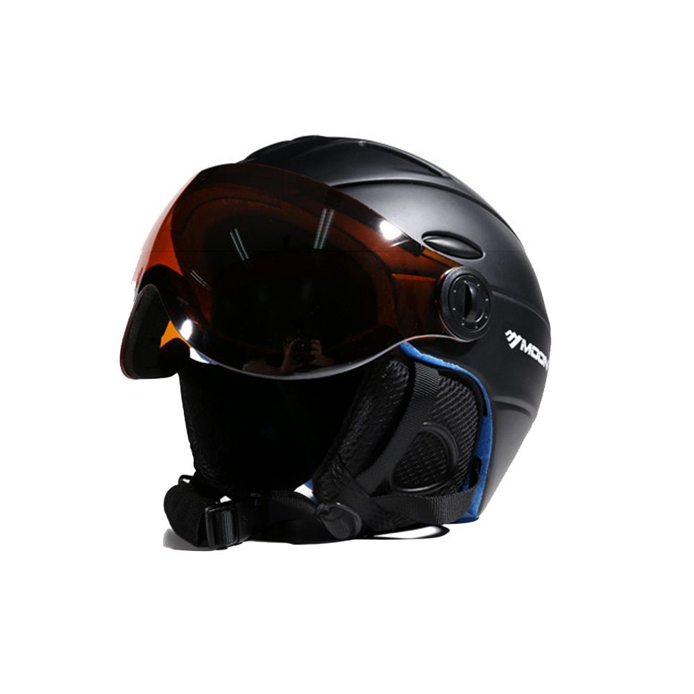 2-in-1 Visor Ski Snowboard  Detachable Snow Mask Anti-fog-black