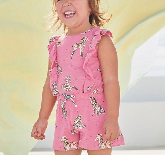 Girls Floral Playsuit