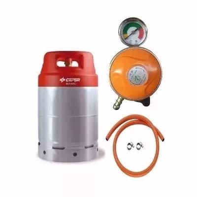 Gas Cylinder With Hose & Metered Regulator - 12.5kg