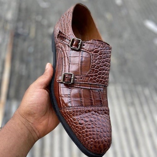 Brown Rock Leather Shoe