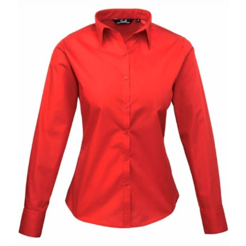 Ladies Formal Dress Shirt - Red