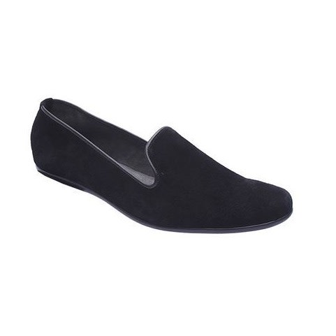 Casual Suede Slip-ons - Black