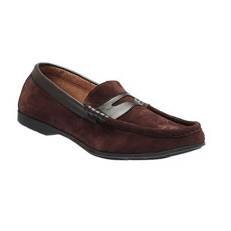 Suede Loafers - Brown