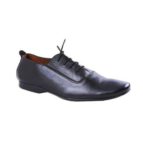 Simple Lace-up Shoe - Black