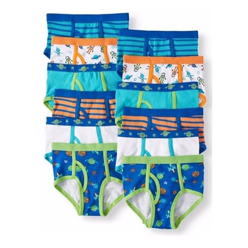 Toddler Boys' Assorted Underwear Pant Briefs, 6 Pack