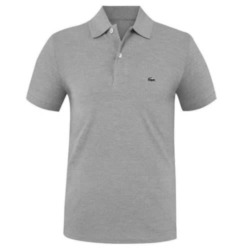 Grey Breathable Mens Polo