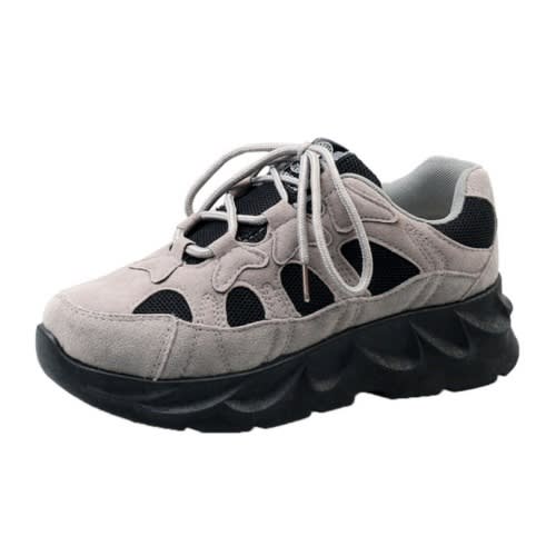 Rugged Sole Perfect Fit For Men Sneakers - Grey