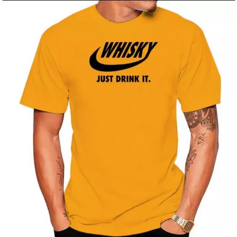 Whisk Print T-Shirts - Yellow