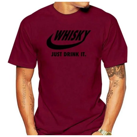 Whisk Print T-Shirts -Wine