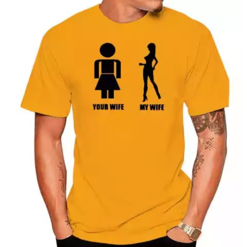 Print T-Shirts - Yellow