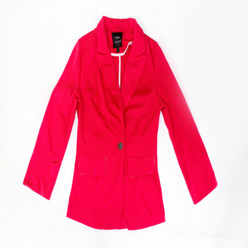 Long Sleeved Blazer - Salmon Color