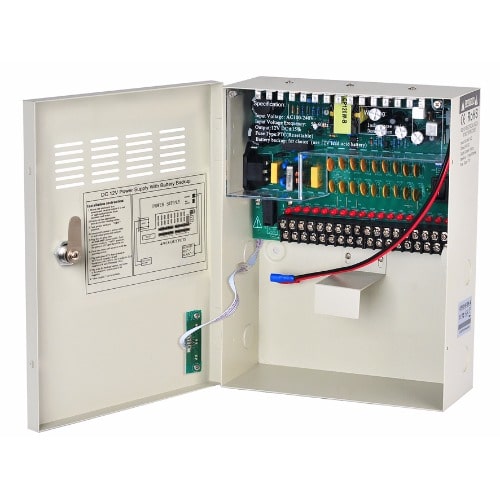 18CH CCTV Power Supply with Battery Backup