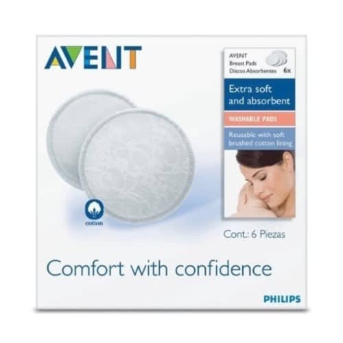 Washable Breast Pad With Laundry Bag - 6 Pieces