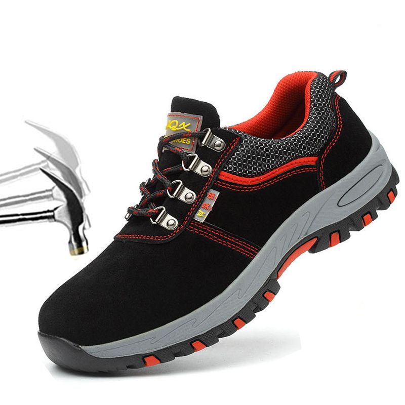Men Work Safety Boots Steel Toe Shoes Men Casual Sneakers