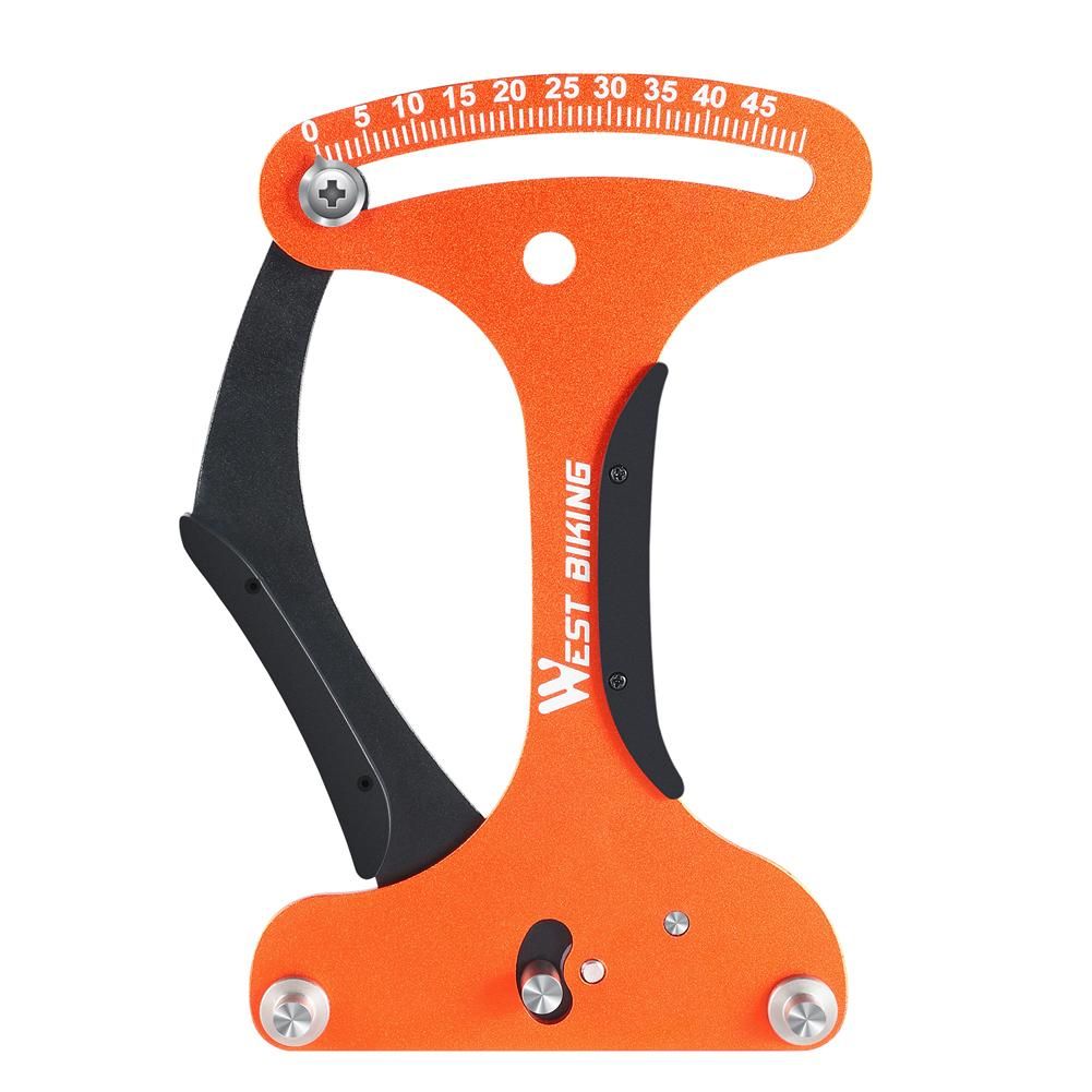 WEST BIKING Bicycle Spoke Tension Meter Bicycle Tension Calibrator Tensiometer Aluminum Alloy Bicycle Wheel Repair Tool